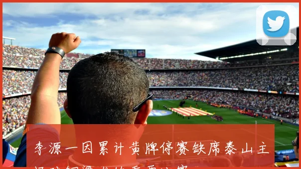李源一因累计黄牌停赛缺席泰山主场对铜梁龙的重要比赛